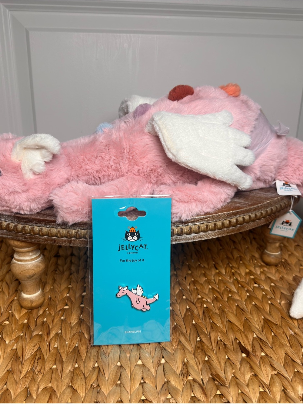 Jellycat Ruby Cruiser Exclusive Duskrise Dragon & Exclusive Pin / BNWT